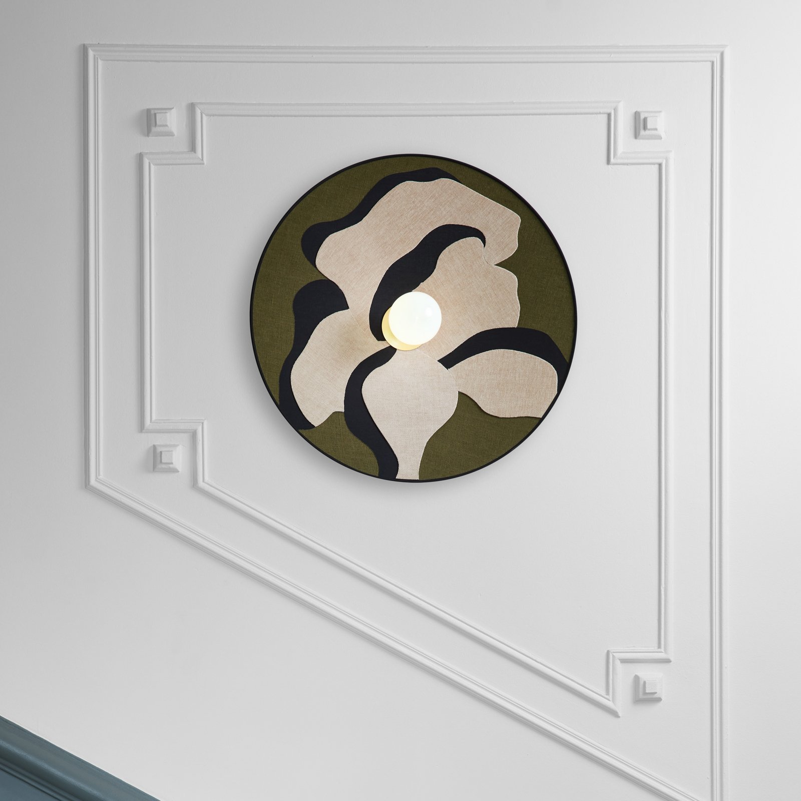 Sonia Laudet Wandlampe Ø 60 cm khaki - MARKET SET Sonia Laudet Wandlampe Ø 60 cm khaki - MARKET SET