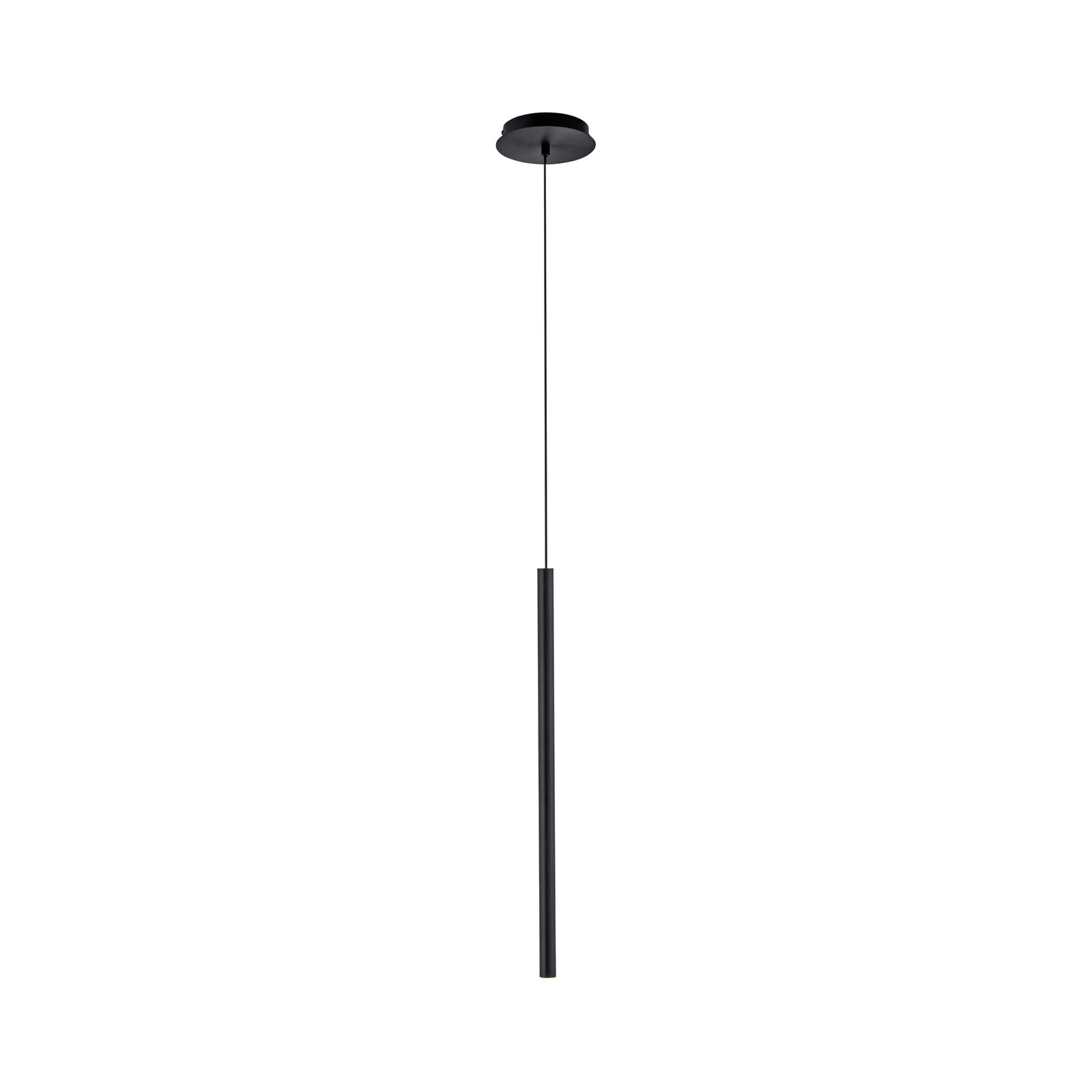 Paul Neuhaus Flute suspension LED à 1 lampe noire