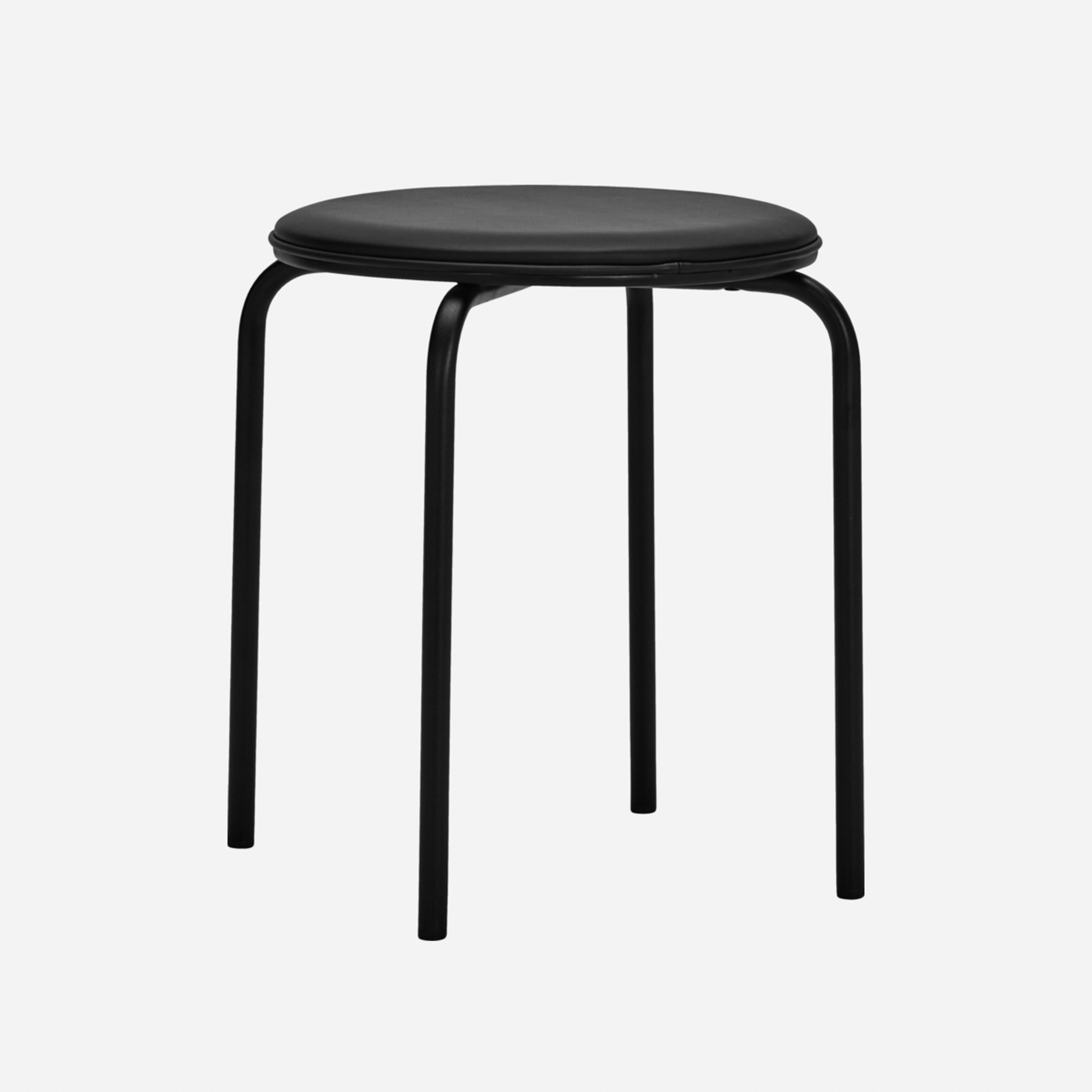 Tabouret HDPova, noir, hauteur 45 cm - House Doctor