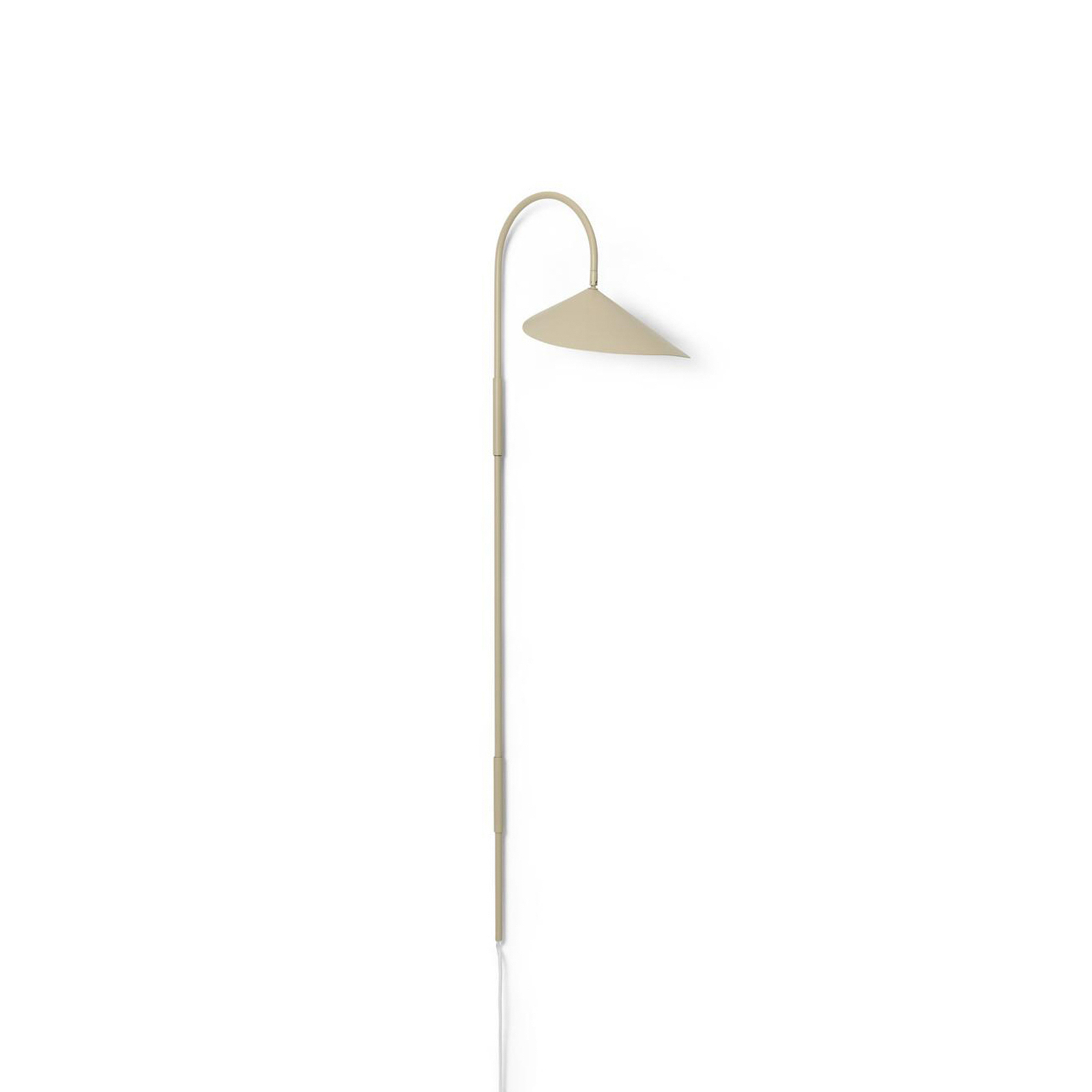 ferm LIVING Arum Zwenkbare wandlamp, beige, stekker
