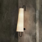 Ancora Vägglampa 100 Black/Natural - Ferm Living