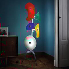 Foscarini Orbital stojací lampa prvky sklo pestrá