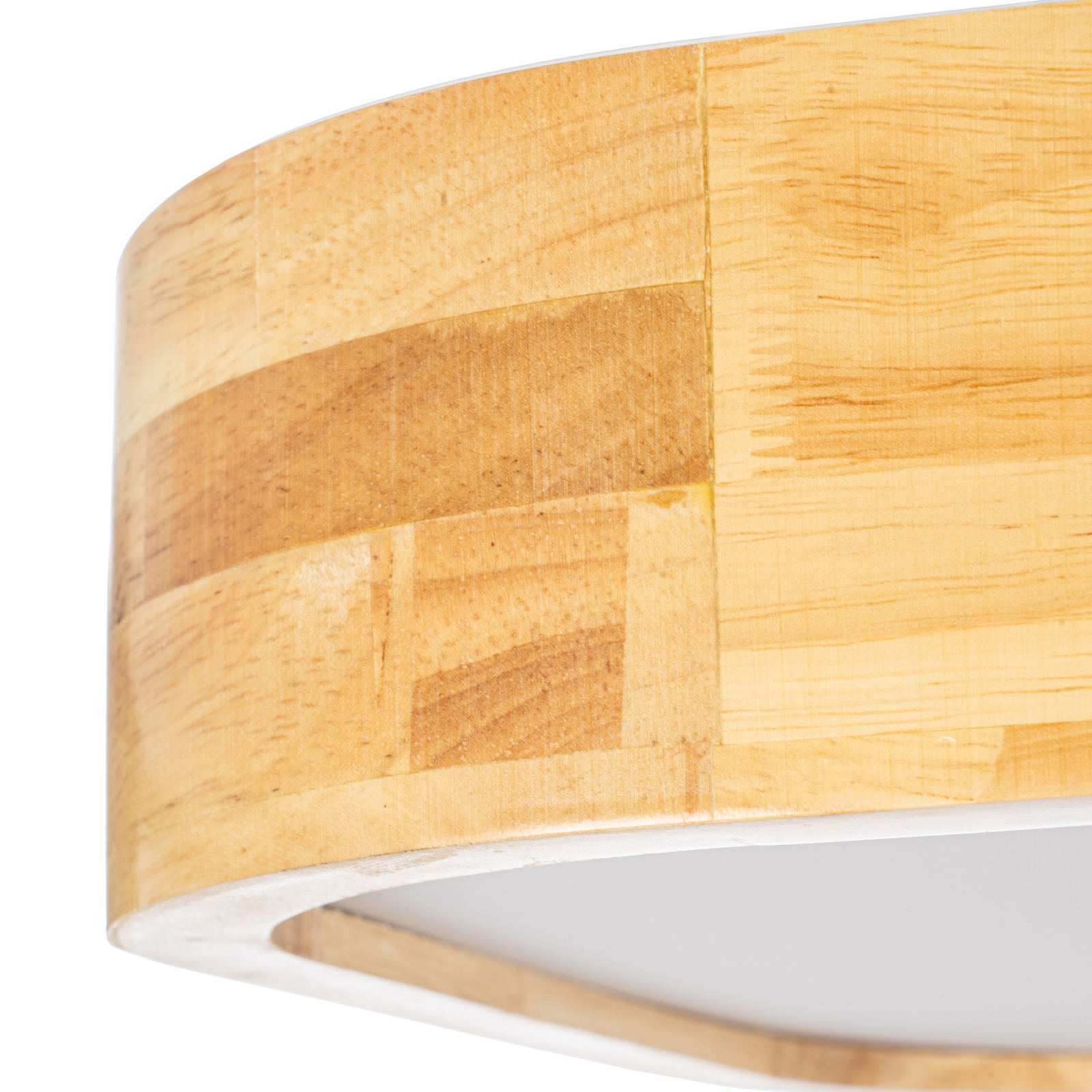 Stropné svietidlo Tanju, 40 cm x 40 cm, svetlé drevo, E27 – Lindby Stropné svietidlo Tanju, 40 cm x 40 cm, svetlé drevo, E27 – Lindby