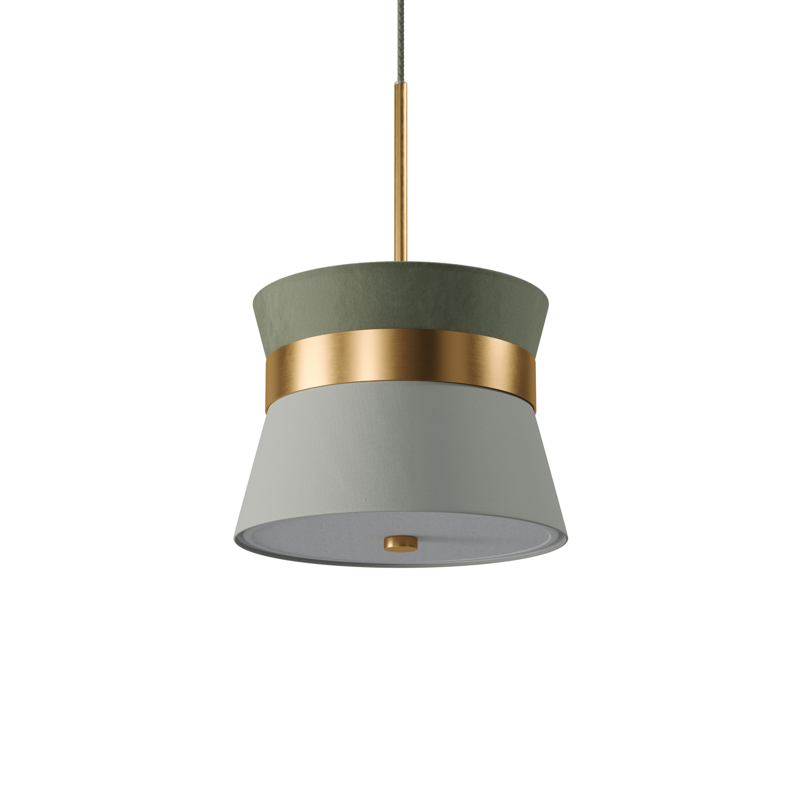Lampa wisząca Easy Light Caramelo M, Ø 30 cm, pistacjowa
