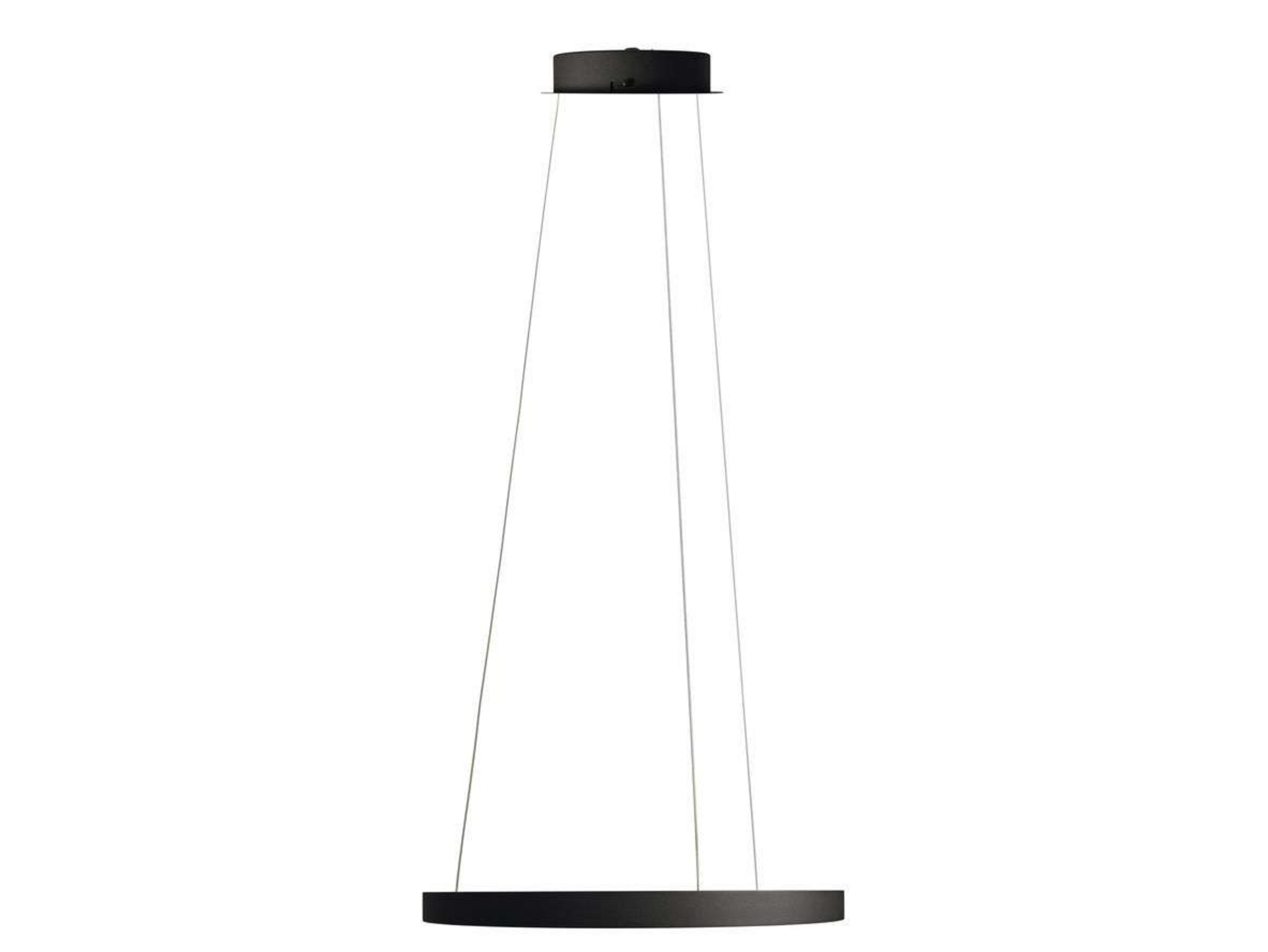Gloria LED Candeeiro Suspenso Ø60 Preto - Antidark