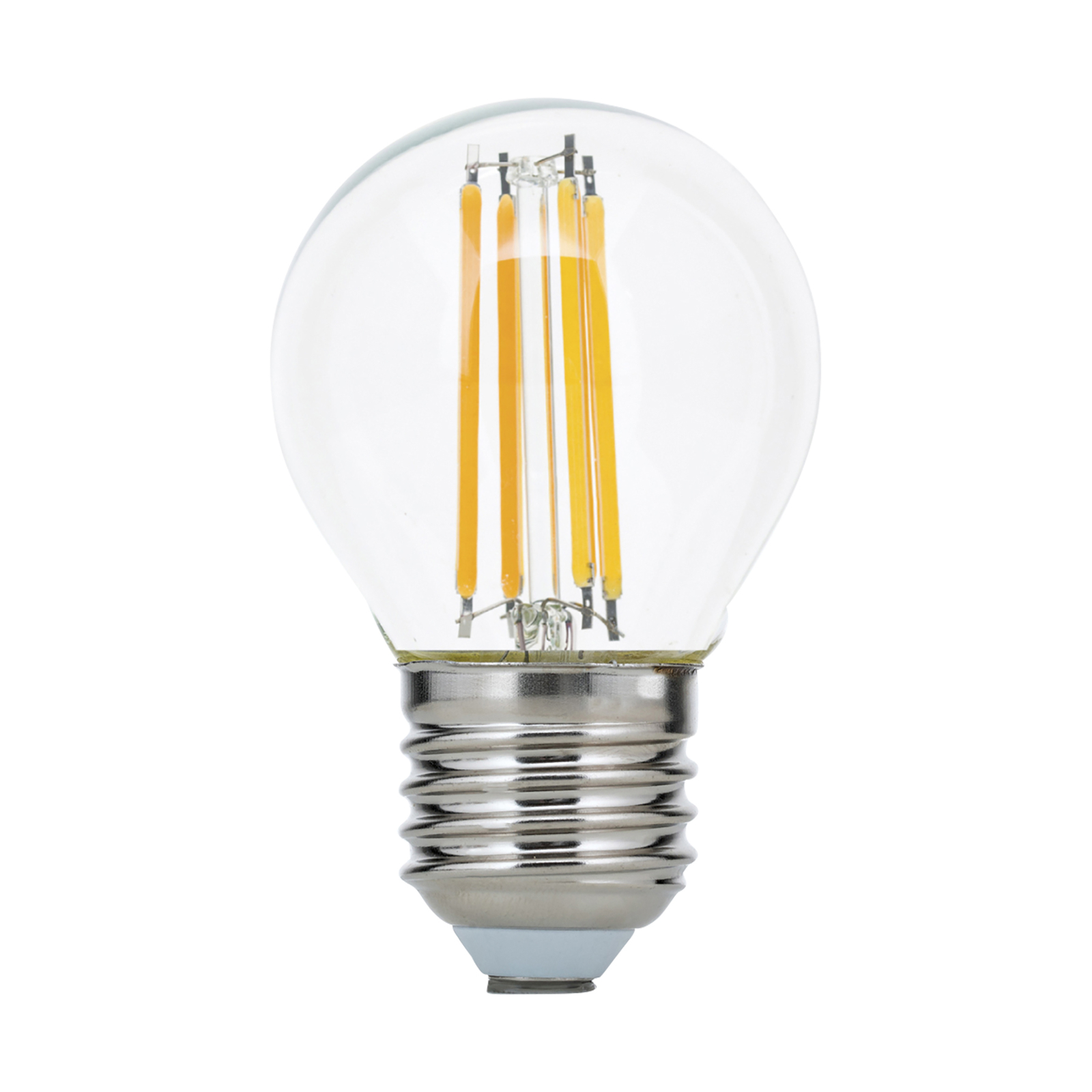 LED-Lampe E27 G45 4,5W Filament klar 827 dimmbar