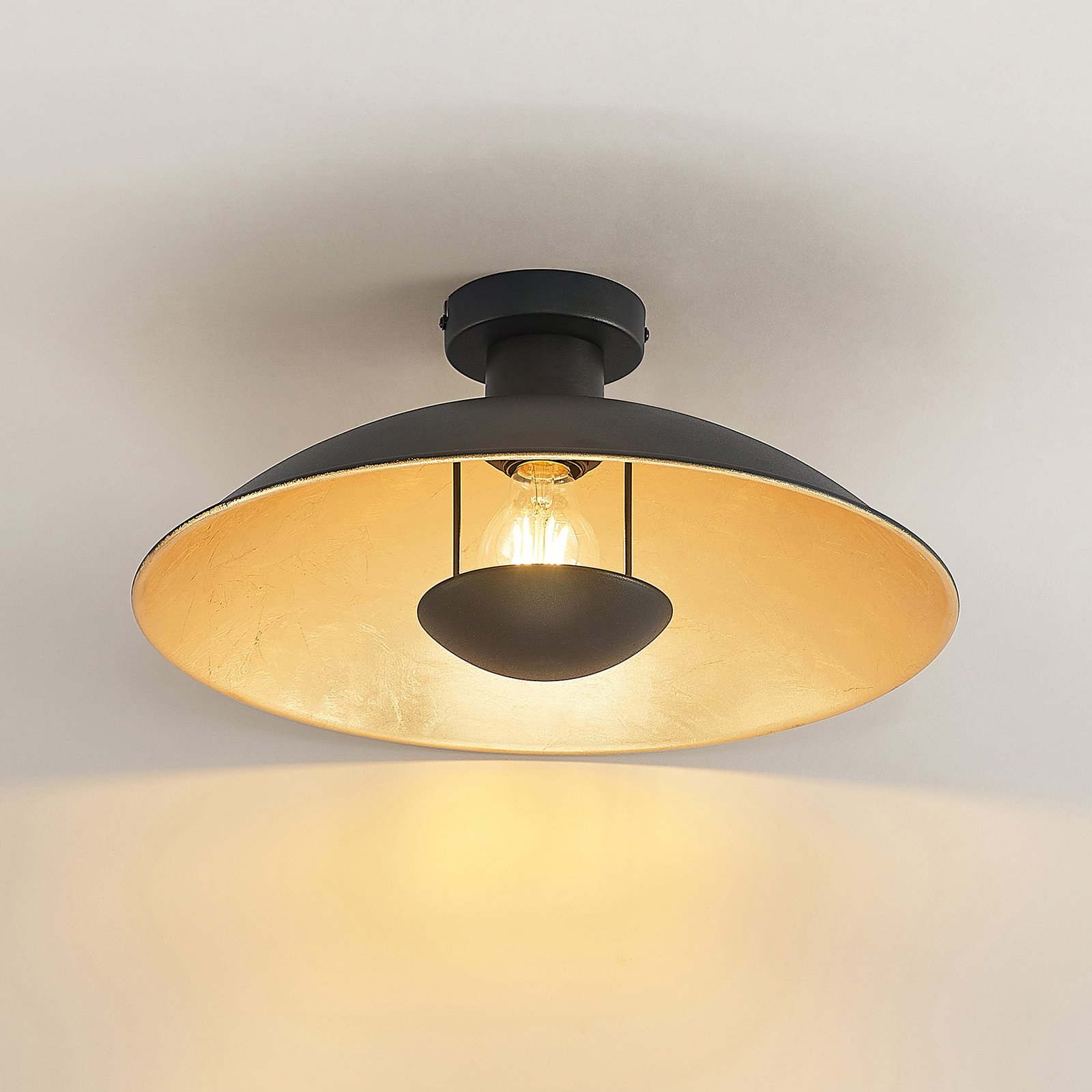 Narisara Deckenleuchte Ø40 Black/Gold - Lindby