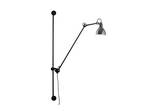 214 Aplică de Perete Round Chrome/Black - Lampe Gras