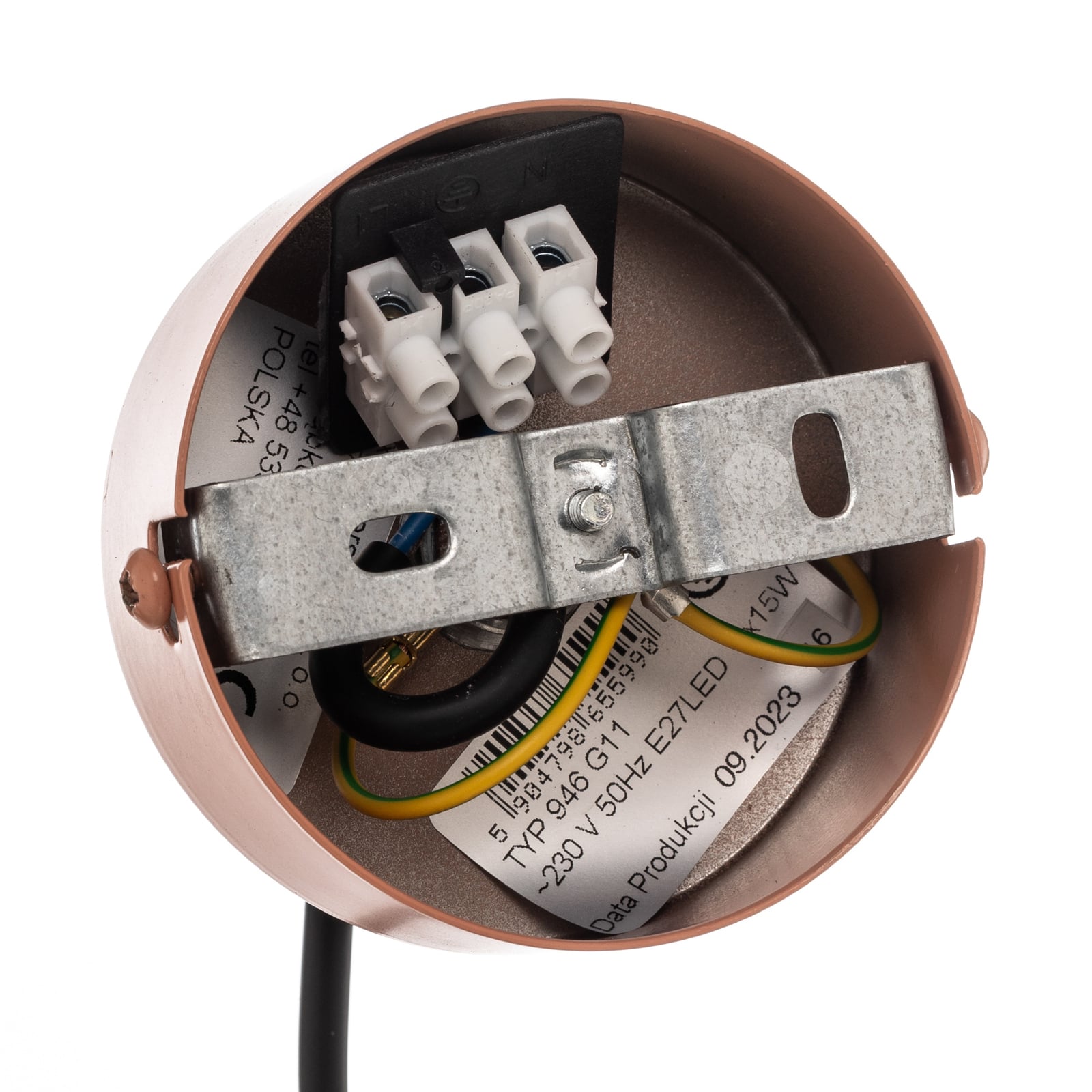Lampa suspendată Mille, culoare coral, cu 1 bec - ALDEX