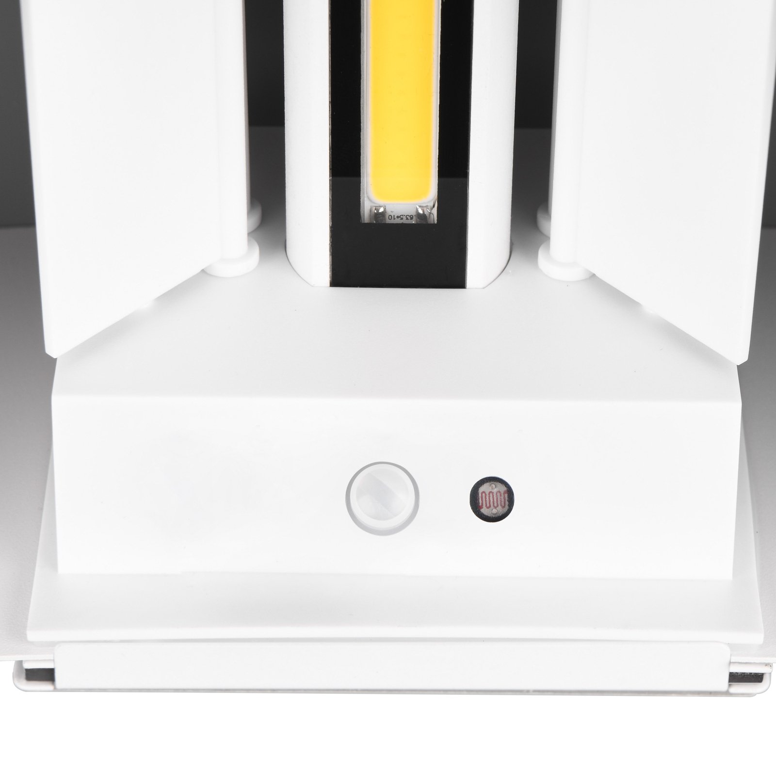 Applique d'extérieur LED rechargeable Talent, blanc, largeur 16 cm, capteur