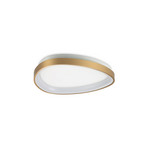 Candeeiro de teto LED IDEAL LUX Gemini em latão, 42 cm, 2700 K, com interruptor