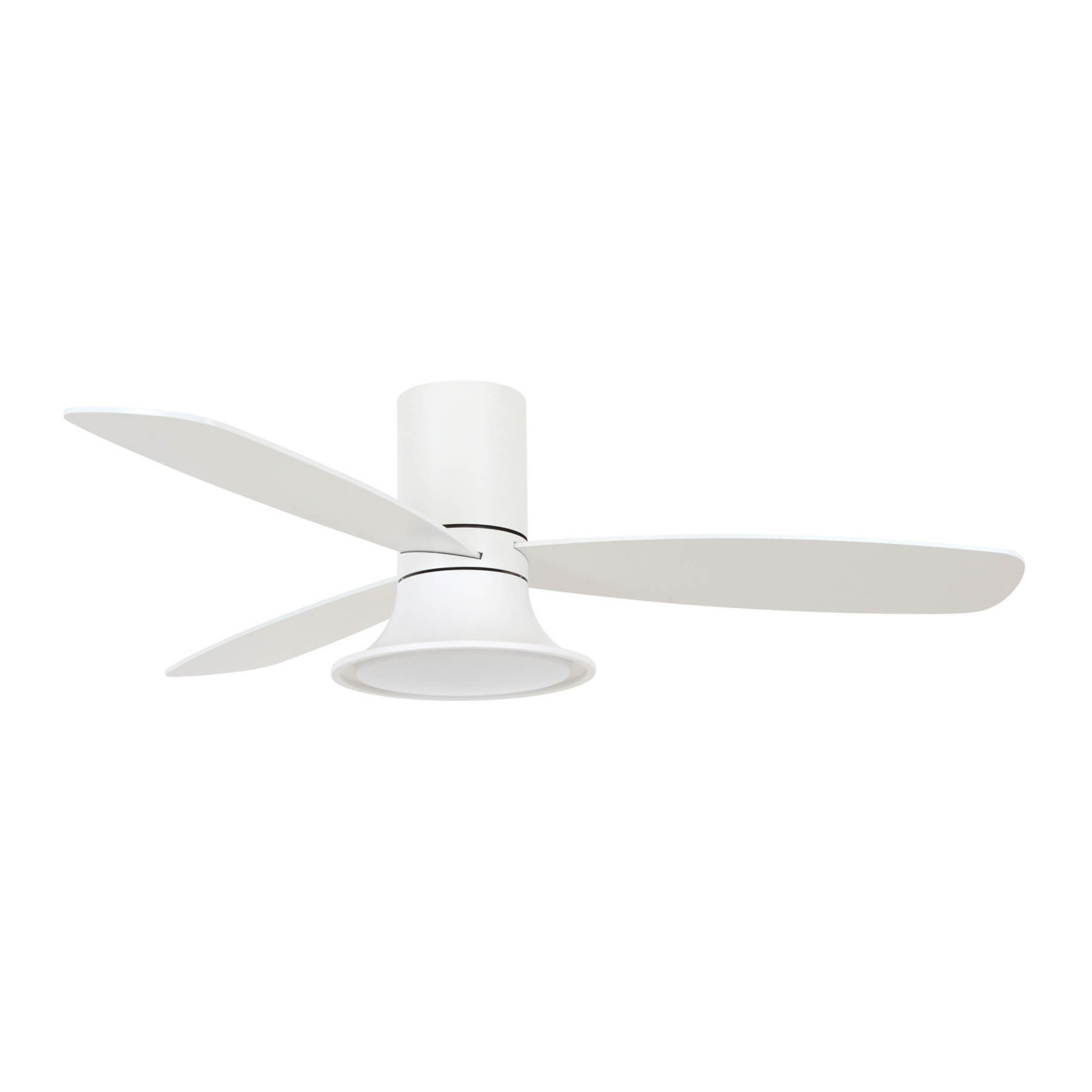 Flusso Deckenventilator mit Licht weiß Ø132cm leise - Beacon