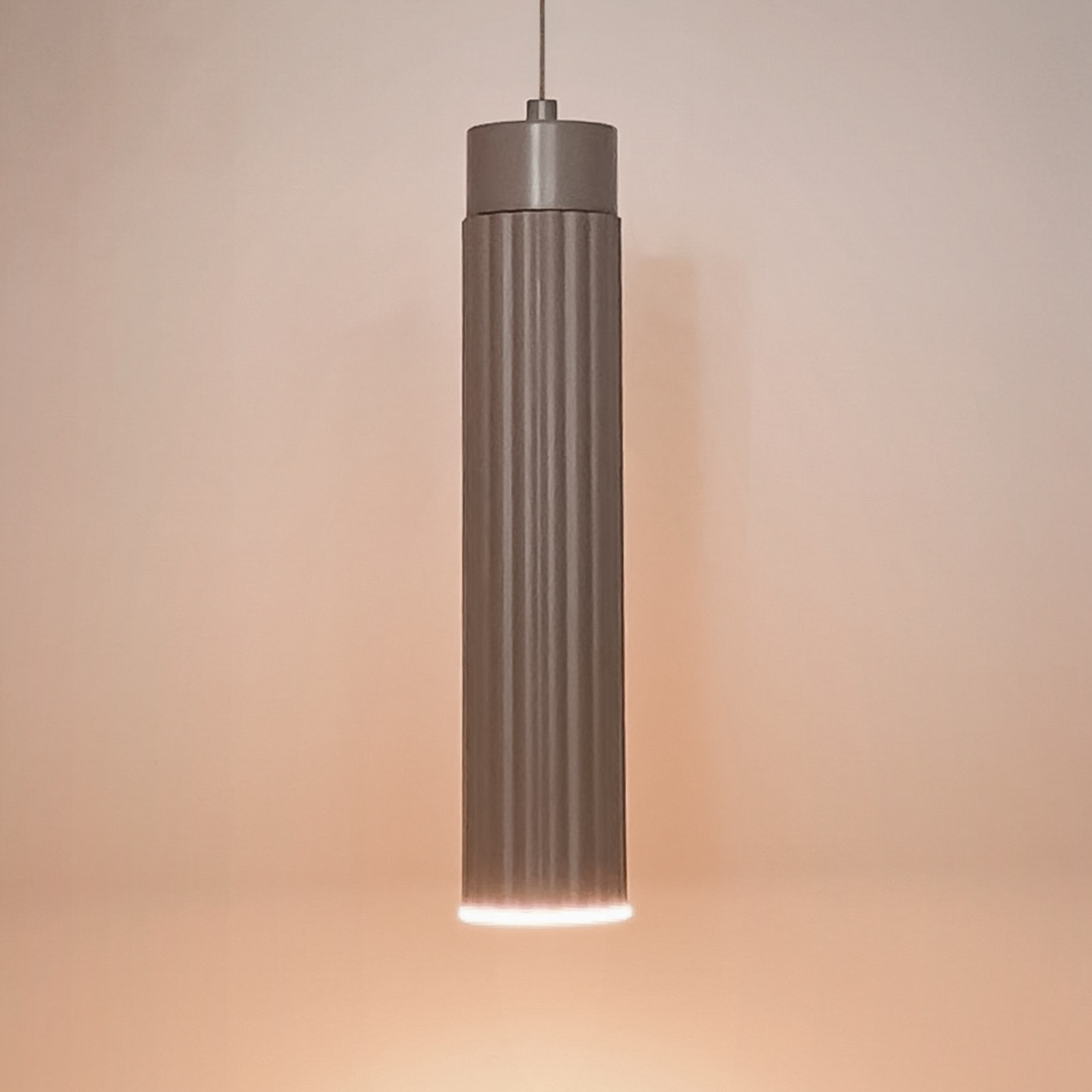 Briloner Lampă suspendată LED și baterie Hang bej din plastic dimabil - Camera de zi / sufragerie - Modern