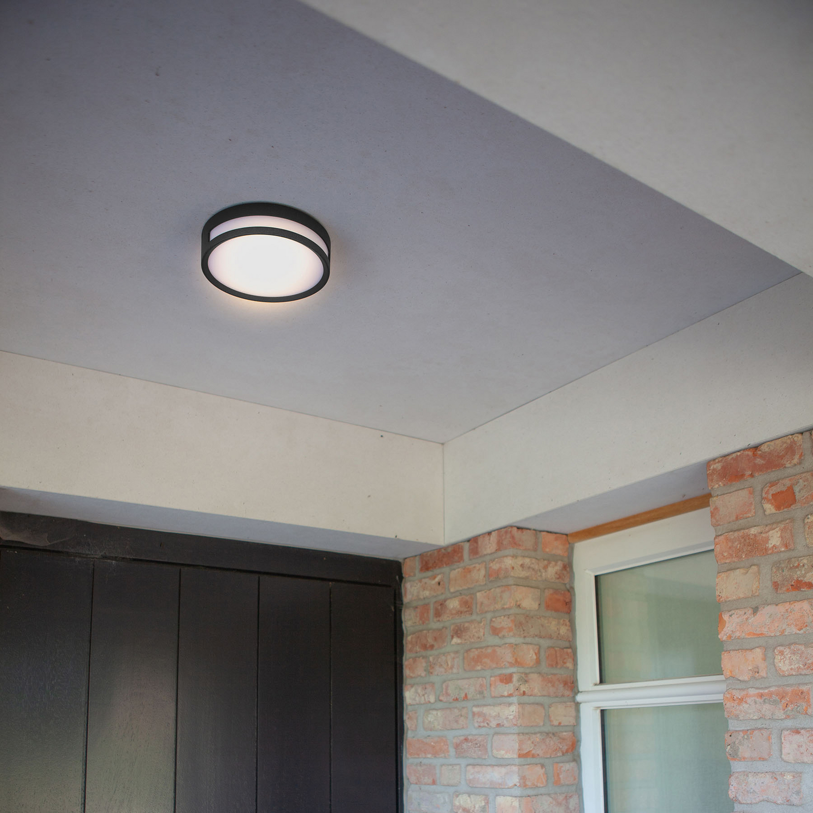 Plafoniera In Vetro Satinato Papiro 70W - Luce Diretta - Fatta In Italia - Stile Contemporaneo