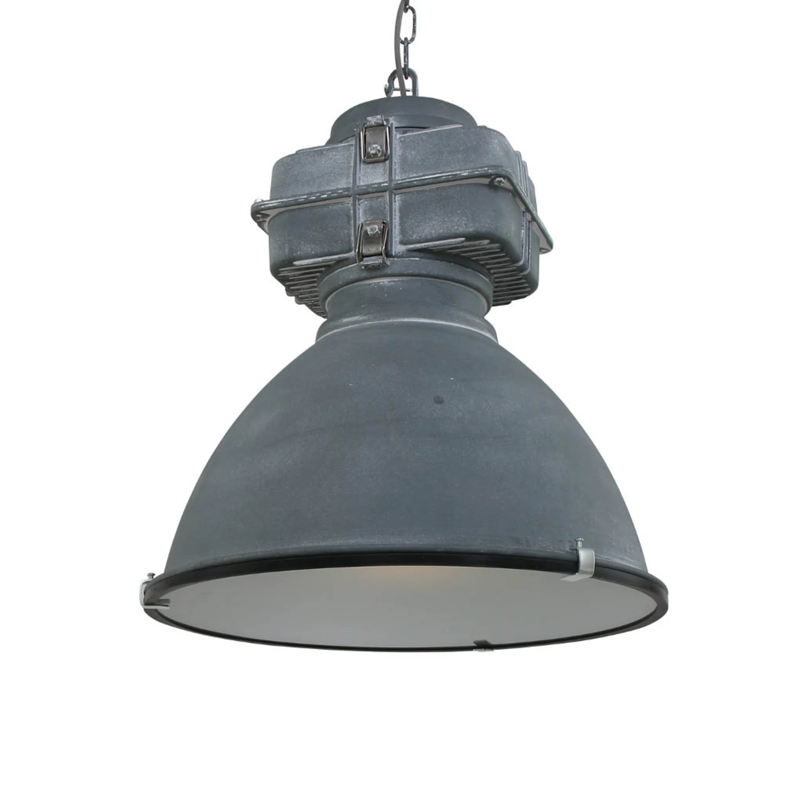 Mexlite Densi rippvalgusti, hall, Ø 47 cm, metall