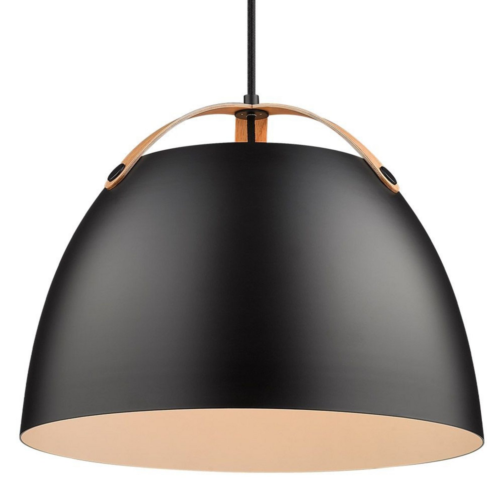 Oslo Závěsná Lampa Ø40 Black/Oak - Halo Design