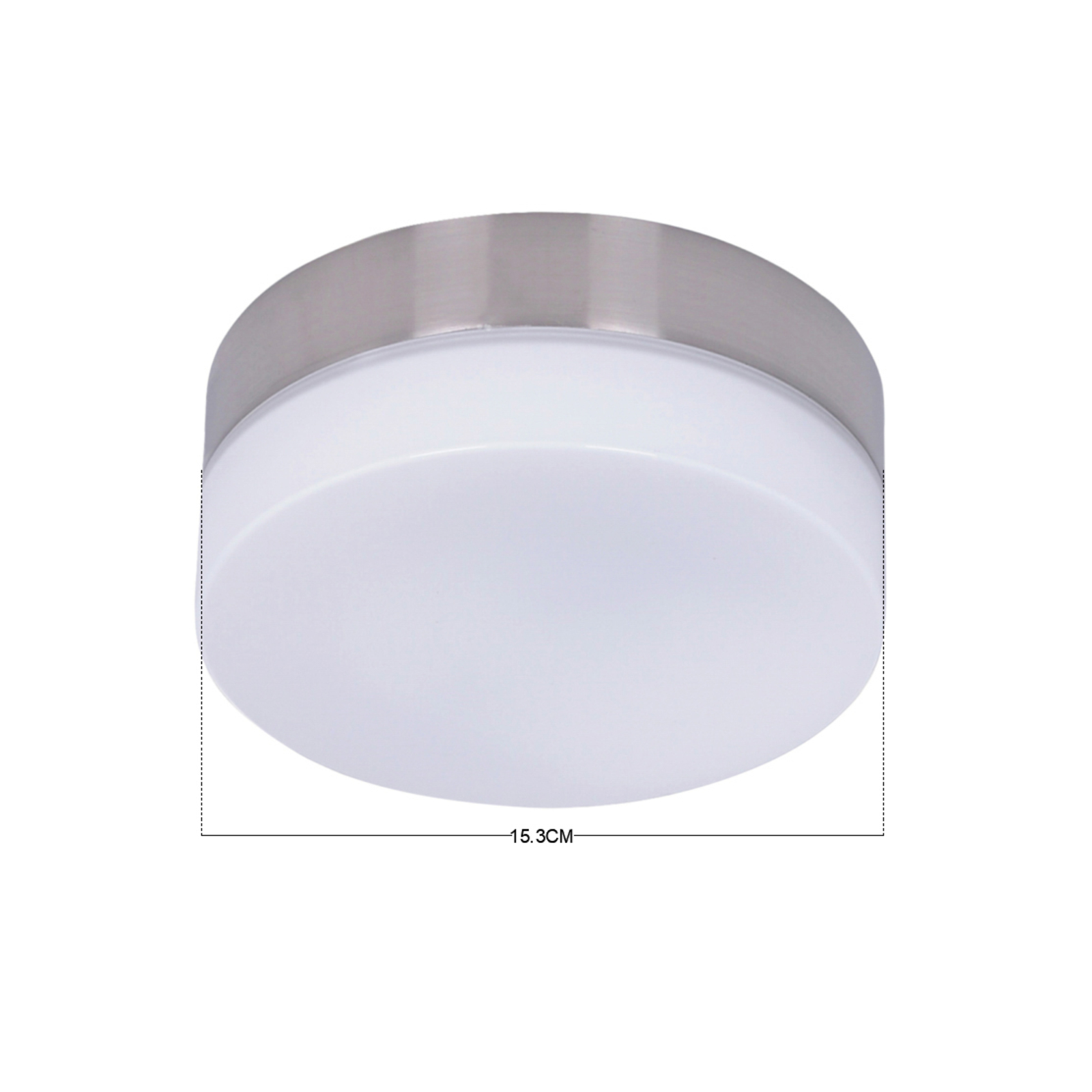 Kit d'éclairage Beacon pour ventilateur de plafond, GX53-LED, chrome mat
