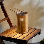 Lindby Amaria LED solární stolní lampa bambus 21,5