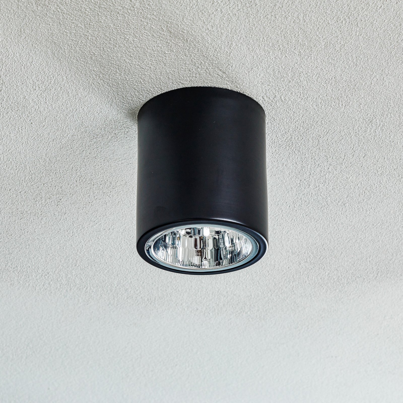 Downlight round ceiling spotlight, black Ø 13.3 cm