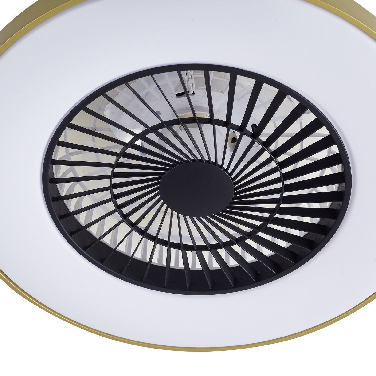 Teleo LED Stropní ventilátor Mosaz - Lindby