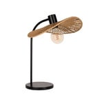 Bordslampa Siruela, brun, höjd 47 cm, papperssladd, E27