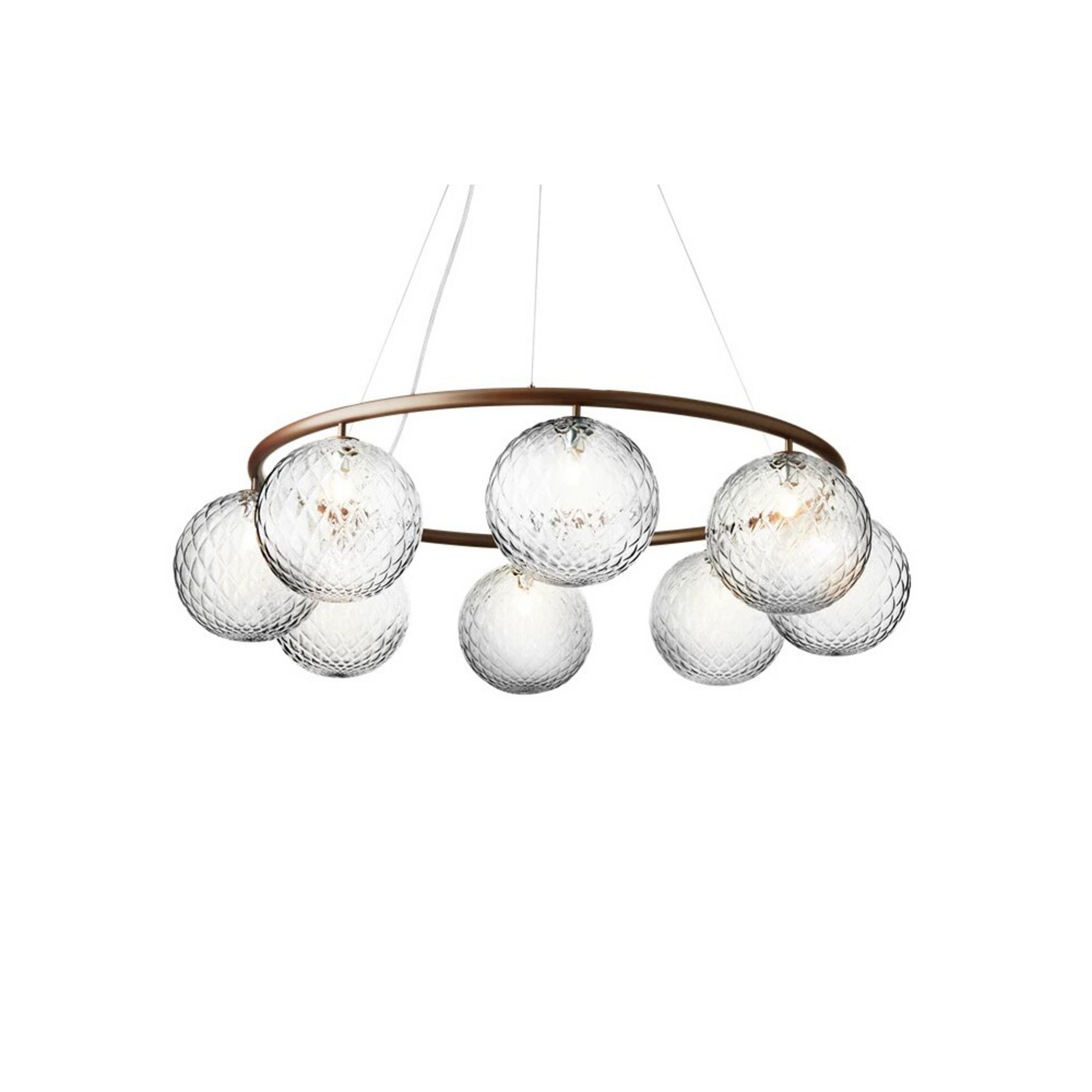 Miira 8 Circular Lustre Dark Bronze/Optic Clear - Nuura