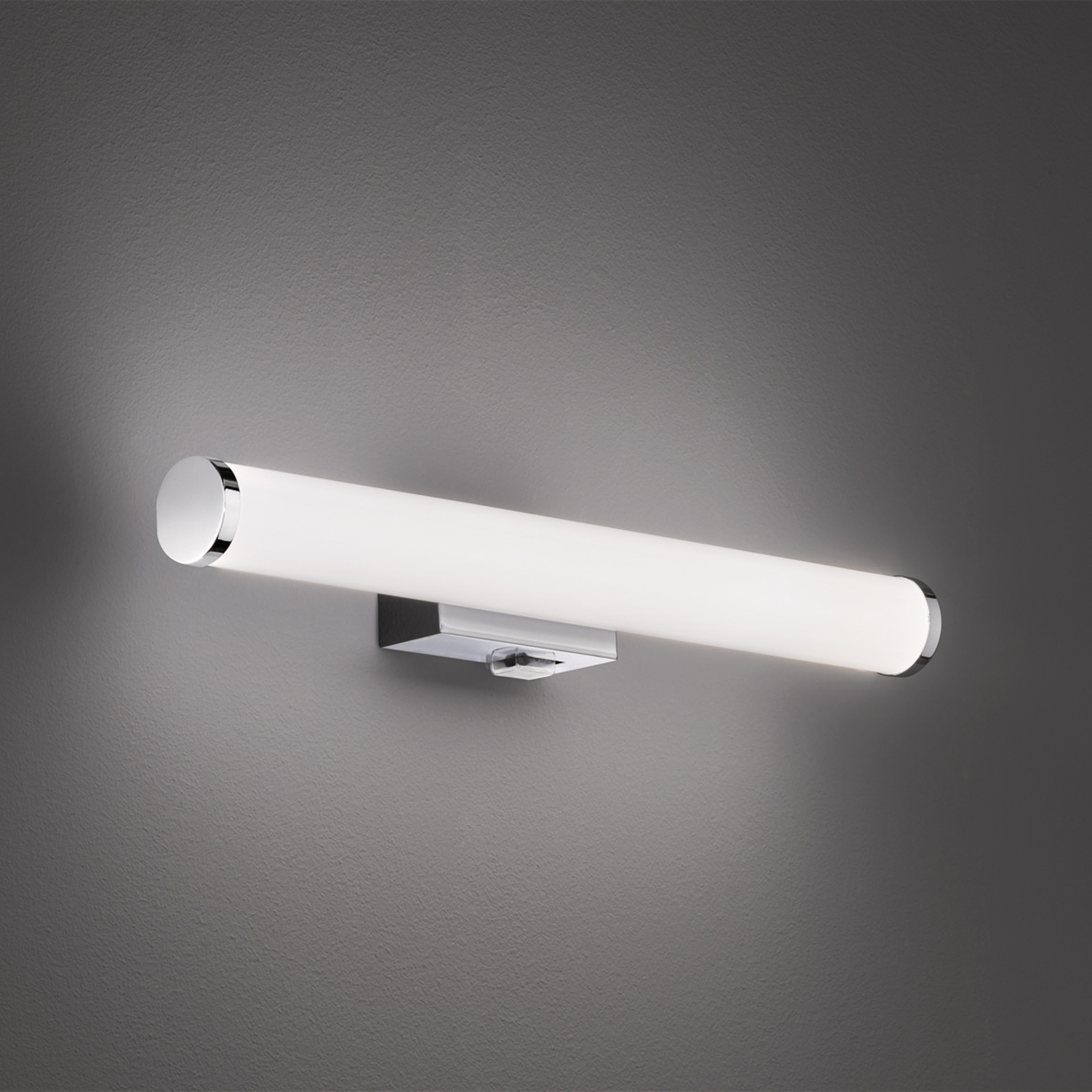 Mattimo LED wall light, width 40 cm, chrome
