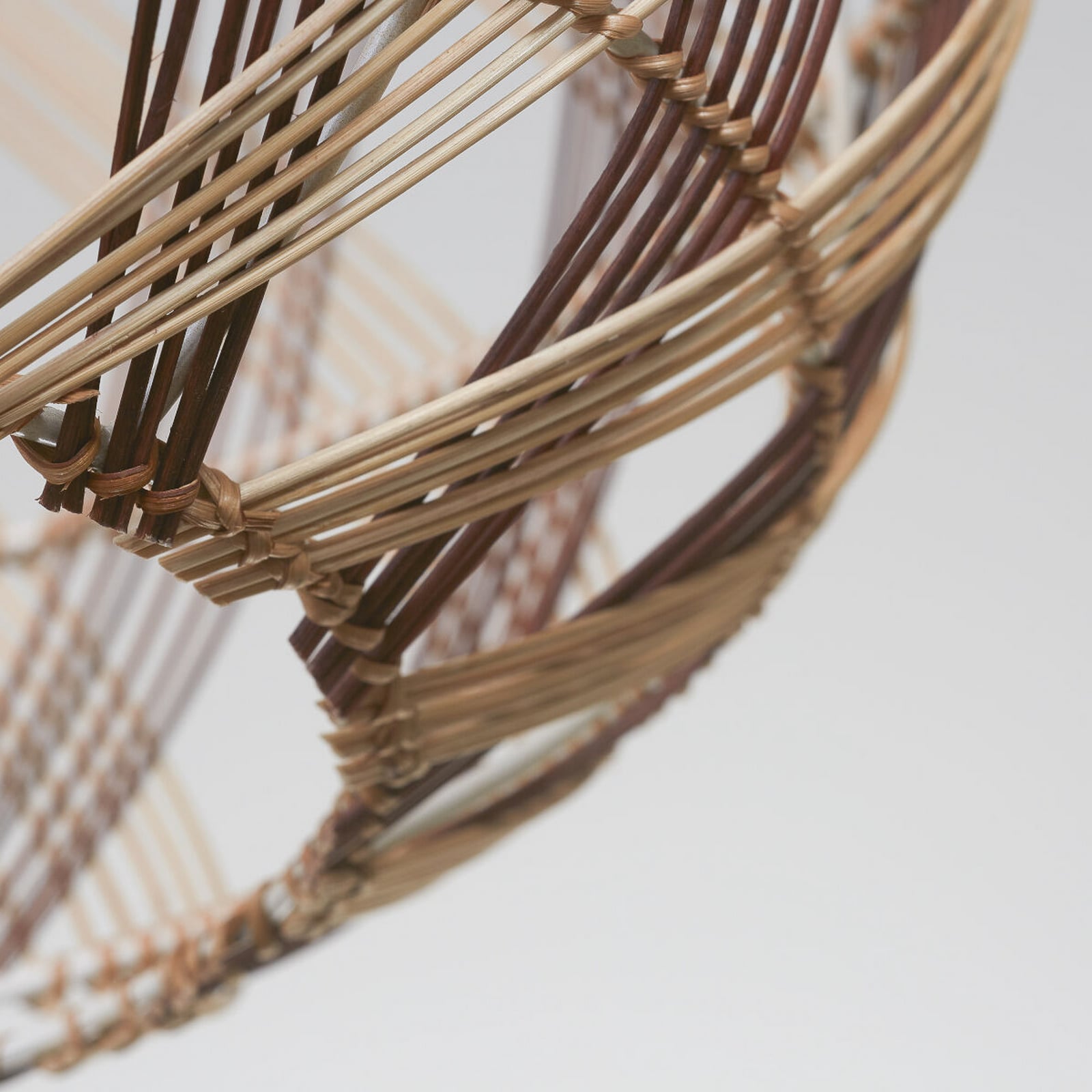 GOOD & MOJO Suspension Mendoza, naturel/rouge, Ø 40 cm, bambou