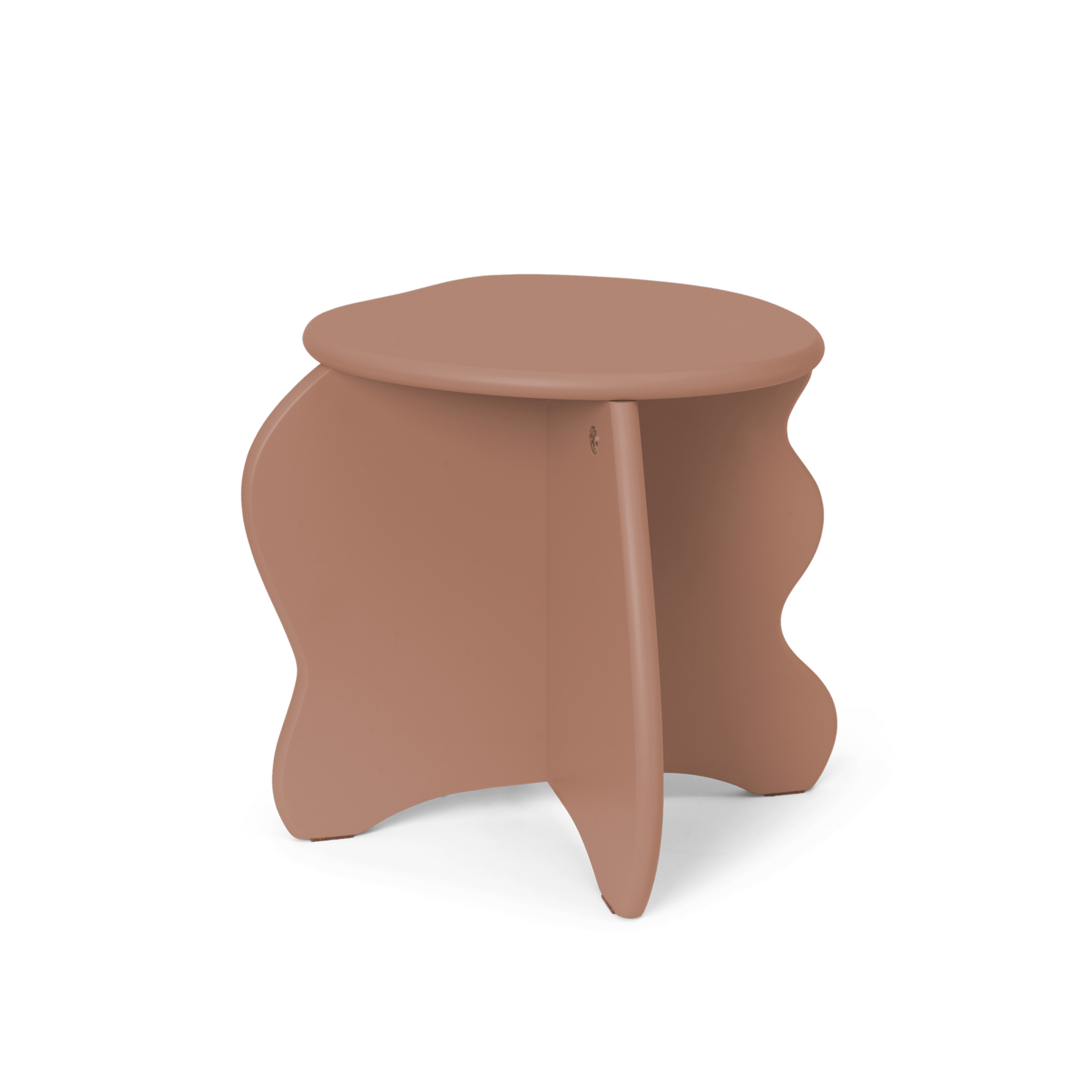 Slope szék, lakkozott MDF, rózsaszín, magasság 30 cm - ferm LIVING