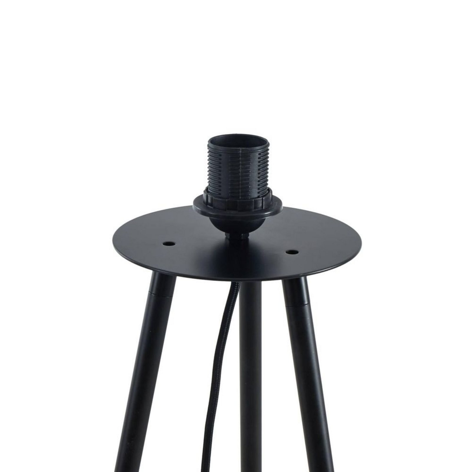 Nerys Floor Lamp Black/Wood - Lindby