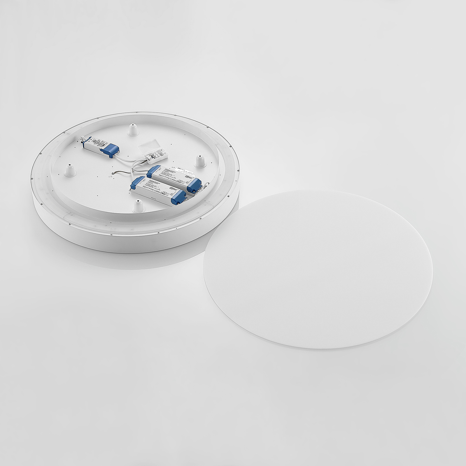 Arcchio LED-Deckenlampe Vanida, weiß, Ø 60 cm, up/down