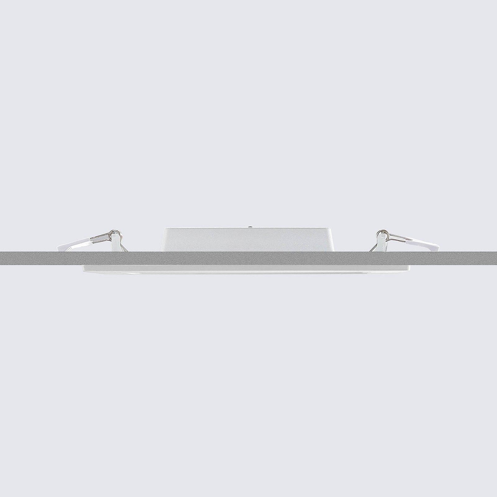 Prios LED-Einbaulampe Helina, weiß, 22 cm, 18 W, dimmbar
