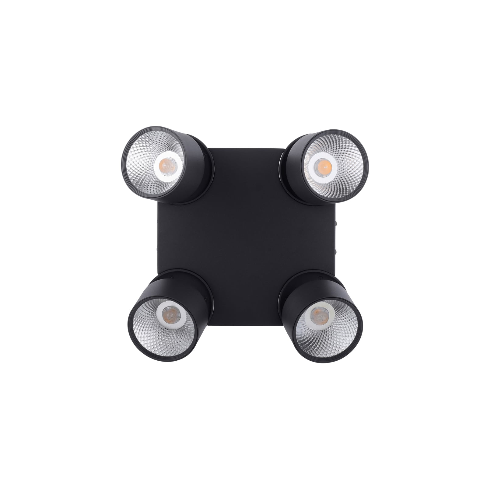 Nola LED-Deckenleuchte, vierflammig, schwarz - PURE Nola LED-Deckenleuchte, vierflammig, schwarz - PURE