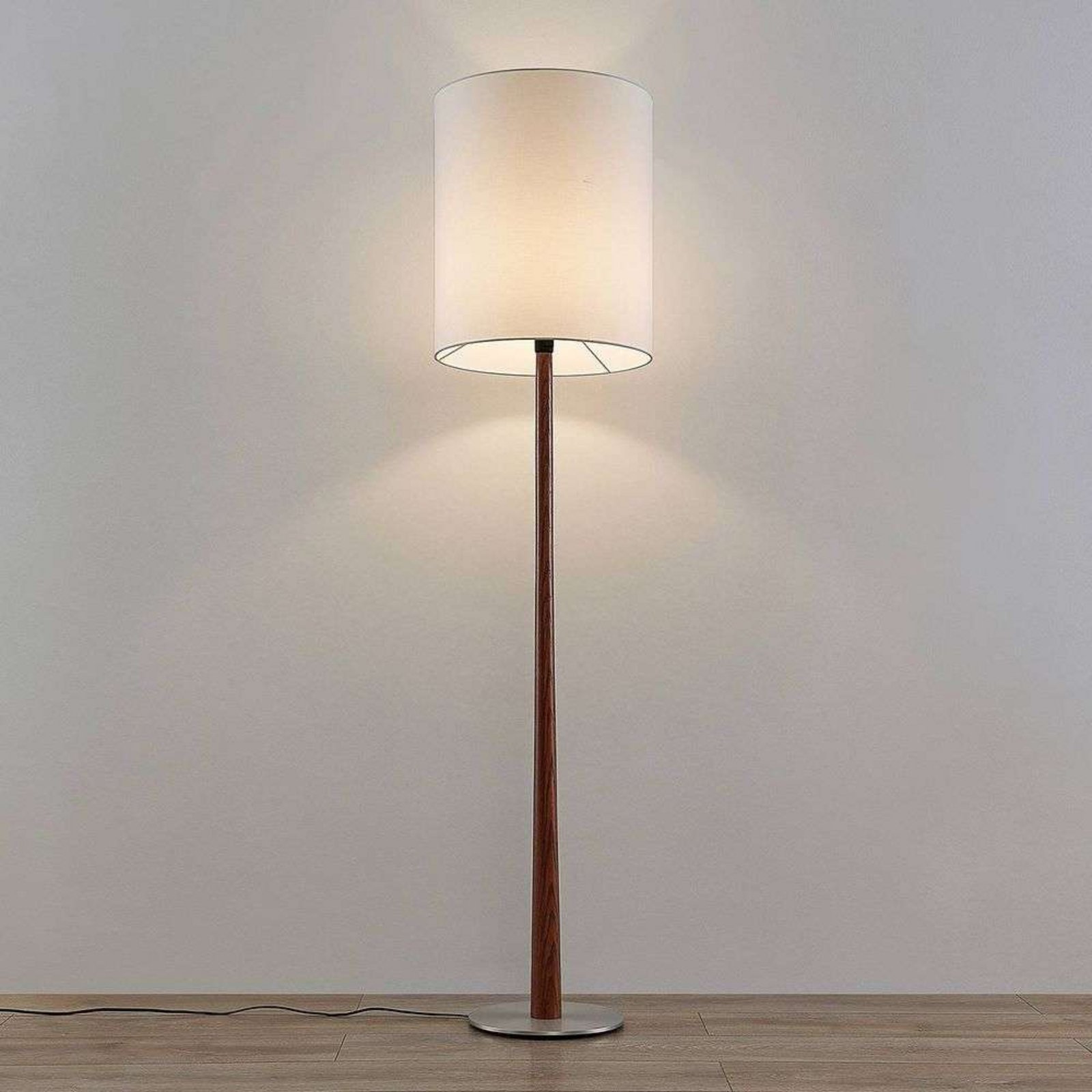 Lakira Állólámpa H160 White/Wood - Lucande