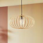 Lindby pendant light Lielle, natural bamboo, Ø 50 cm