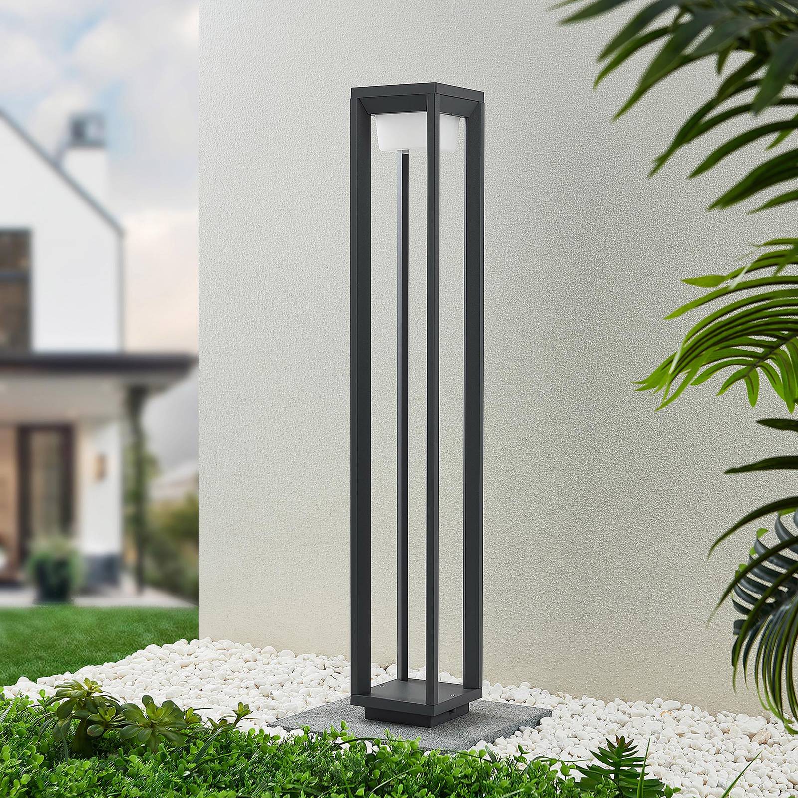 Prios Gamion LED-lampa för gångväg av aluminium 90 cm