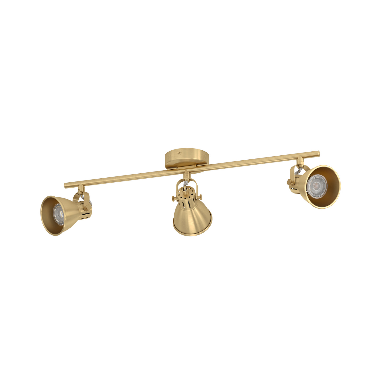 Spot de tavan Seras, alamă aurită periat, 3 flăcări