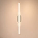 Ruth LED wall light, light grey/brown, height 60 cm, 3,000 K