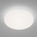 Helestra Kymo LED ceiling light, satinised Glas