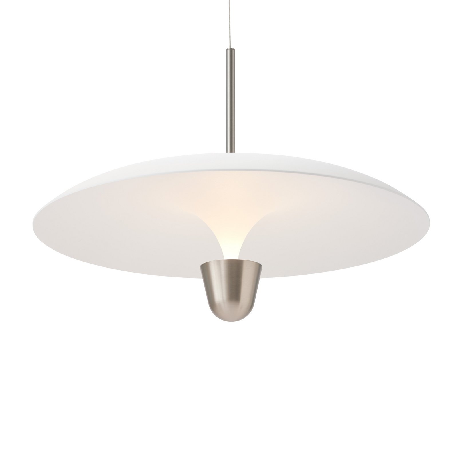 Suspension LED Kantarell, Ø 55 cm, nickel - New Works Suspension LED Kantarell, Ø 55 cm, nickel - New Works