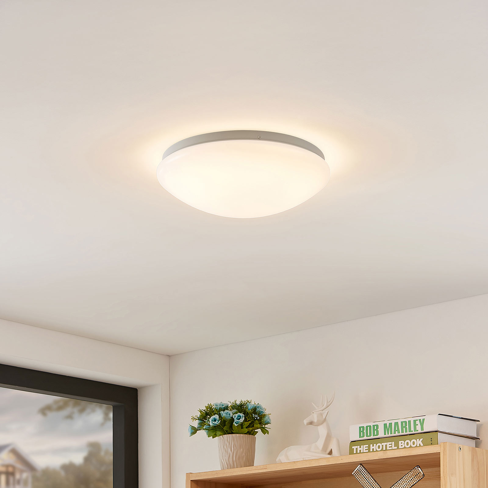 Arcchio Younes LED-Deckenlampe, weiß, rund