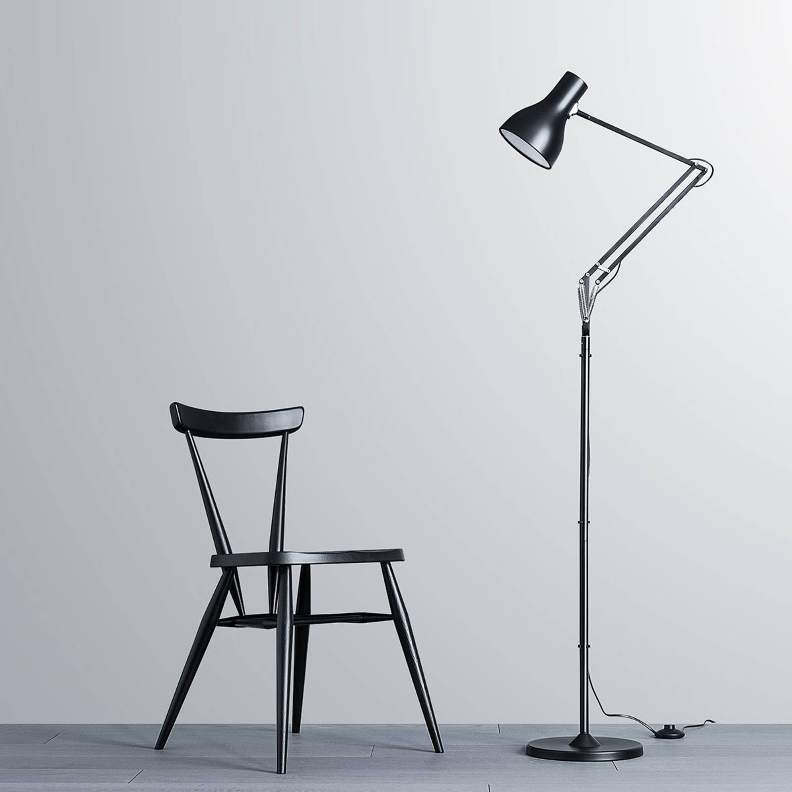 Anglepoise Type 75 lampa stojąca czarna