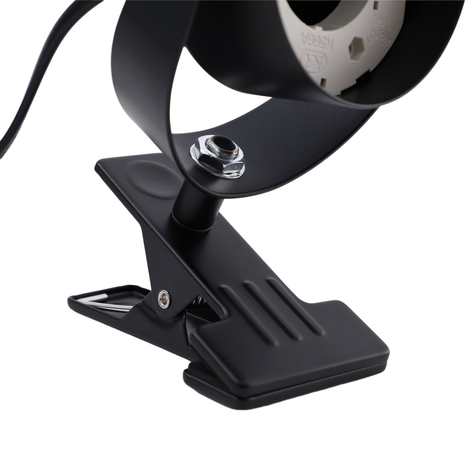 Lindby Φωτιστικό με σφιγκτήρα Jyla, μαύρο ματ, GX53