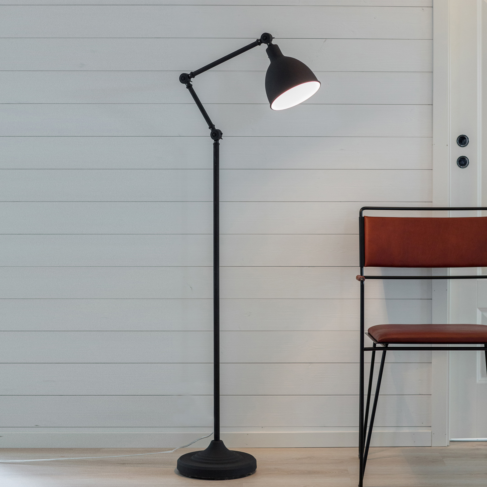 By Rydéns Bazar floor lamp with sand finish