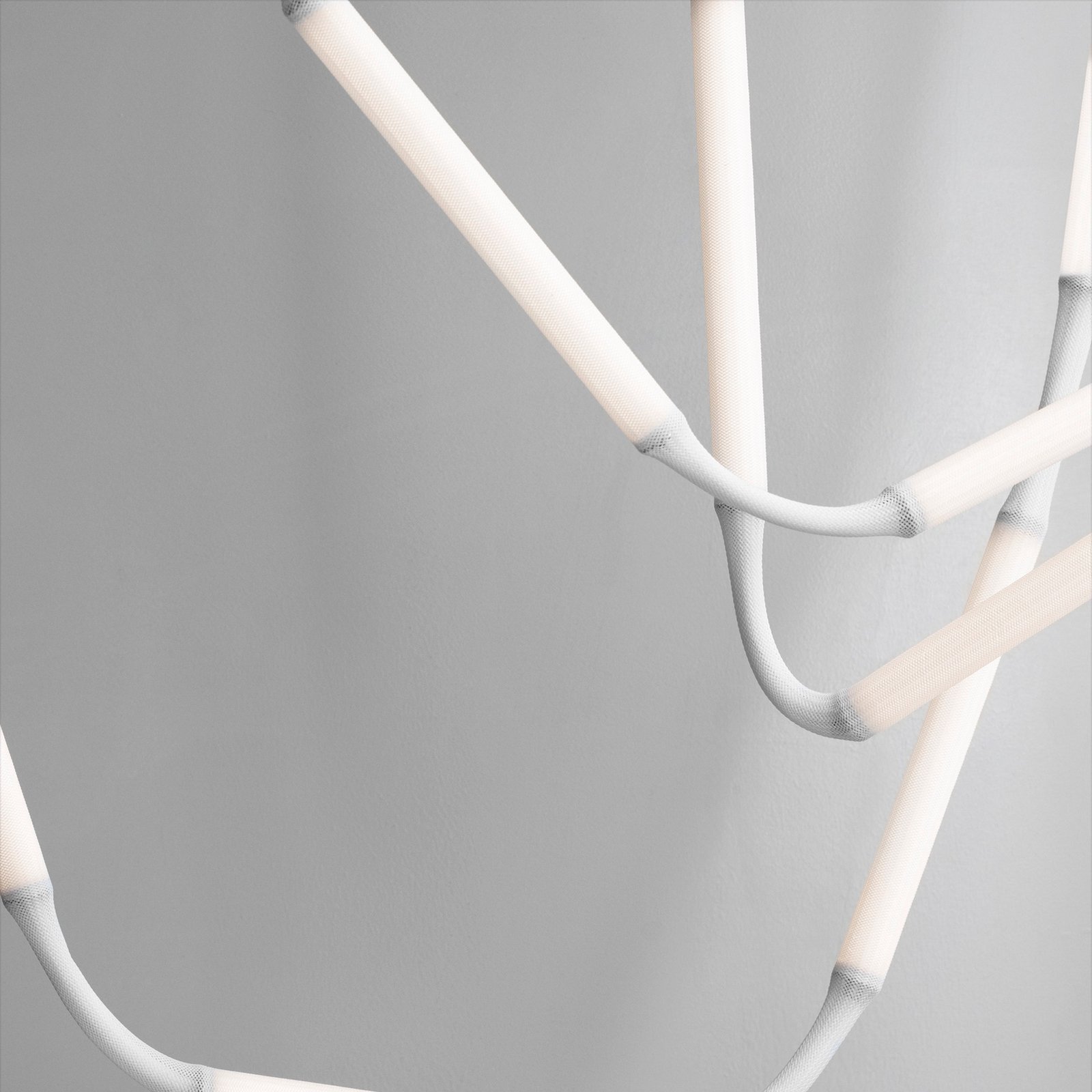 LED-Hängeleuchte Reb, 5-flammig, weiß, Länge 283 cm, EU - Normann Copenhagen