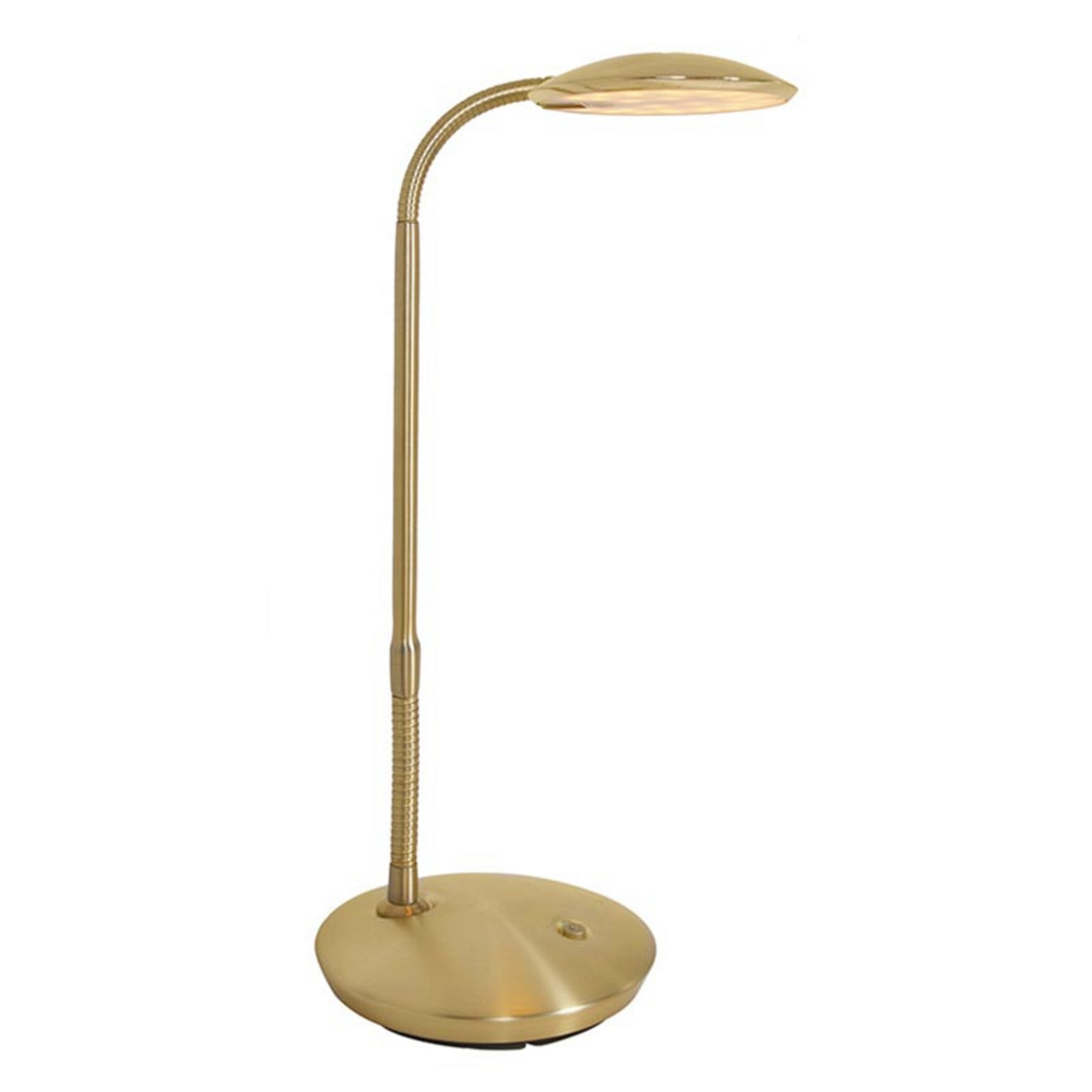 Zenith - messingfarbene LED-Tischlampe m. Dimmer