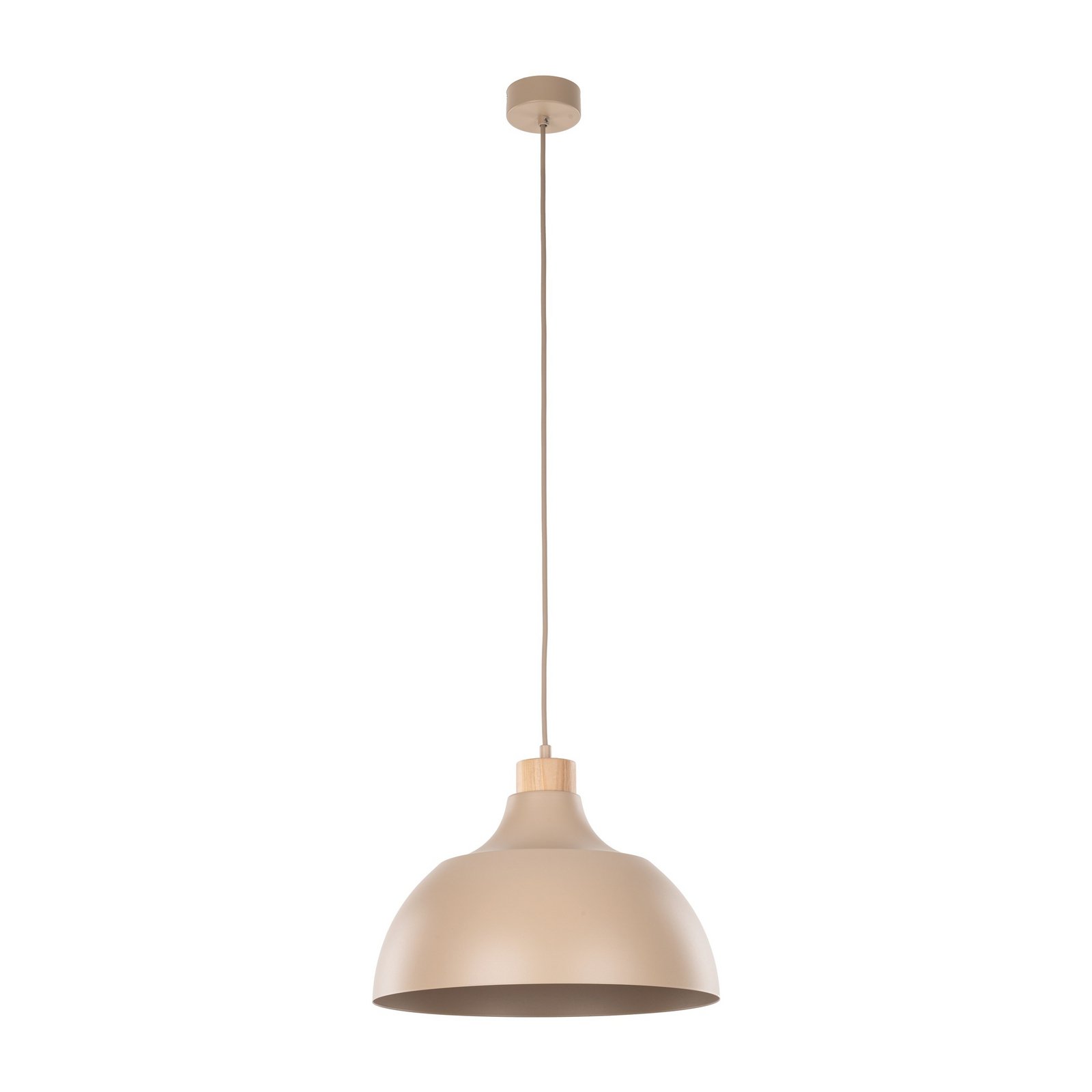 Cap pakabinamas šviestuvas, smėlio spalvos, metalas, Ø 34 cm, E27