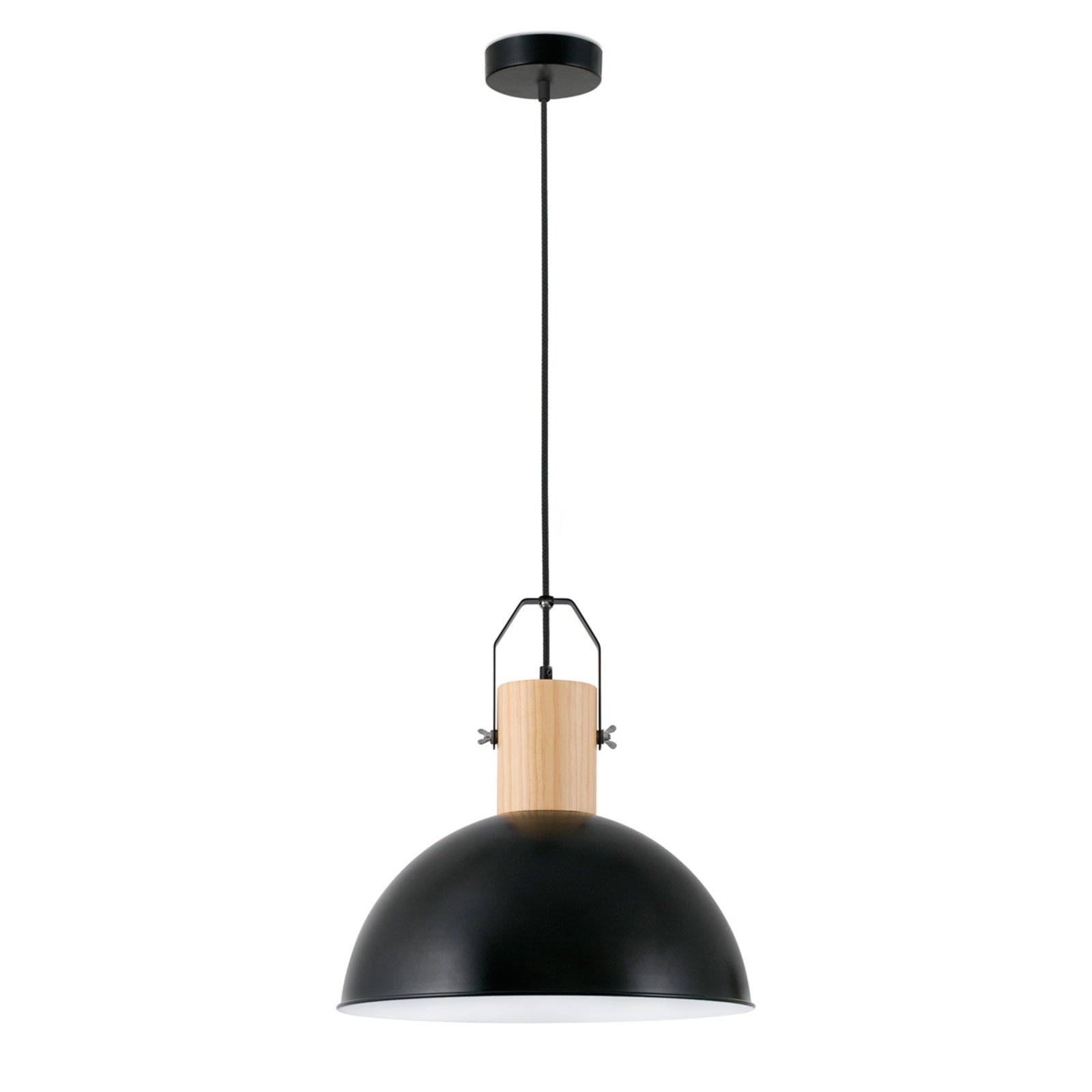 Margot metal hanging light, black