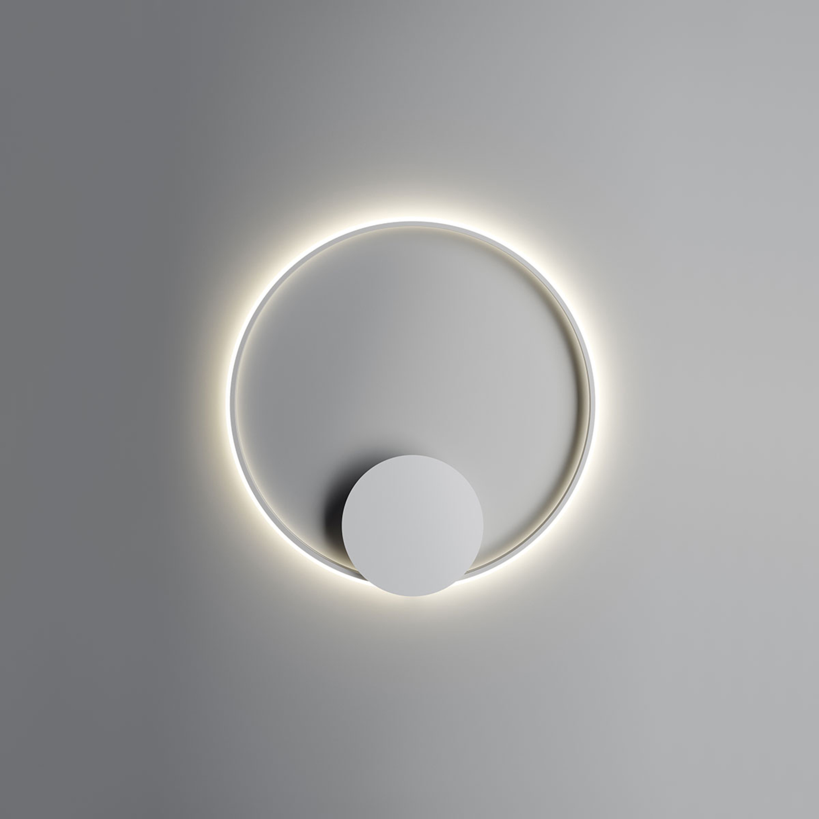 Fabbian olimpijska LED zidna svjetiljka 3,000K Ø80cm bijela