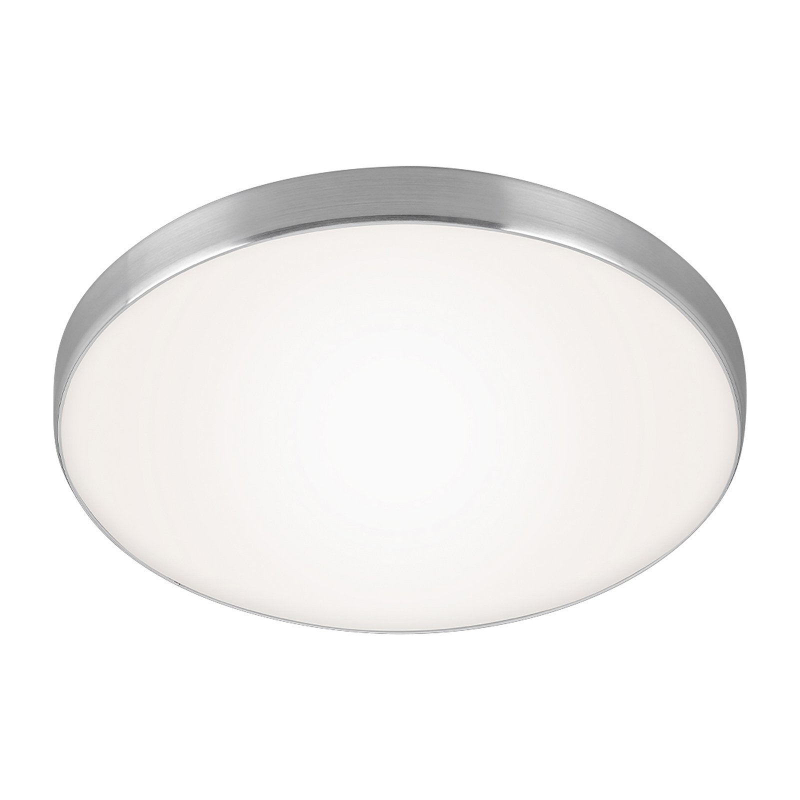LED mennyezeti lámpa Flet, fehér/króm, Ø 28,5cm, 3,000K